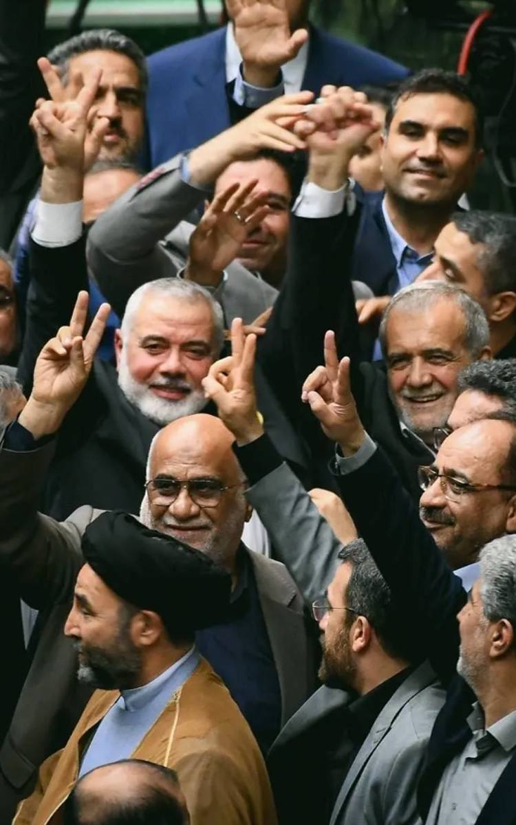 Hamas lideri Haniye'nin son görüntüleri: Yeni Cumhurbaşkanı Pezeşkiyan’ın görev teslimi için İran’daydı 4